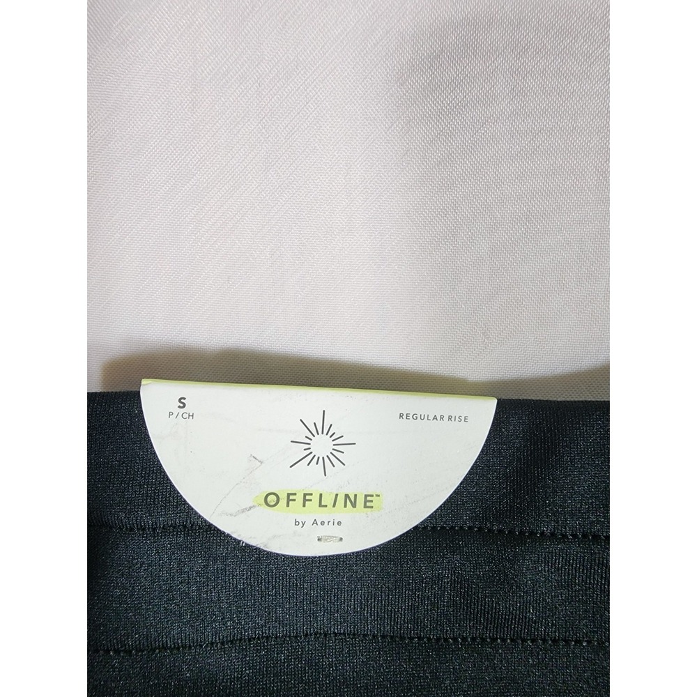 Aerie NWT Womens Small Black Legging Jogger Pants Pocket Workout Travel Lounge - Picture 4 of 8
